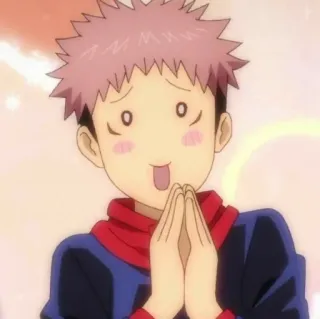 🦨 e812fbb7 Yuji Itadori Jujutsu Kaisen อนิเมะ, มังงะ, น่ารัก, มีความสุข, ตัวละคร whatsapp sticker