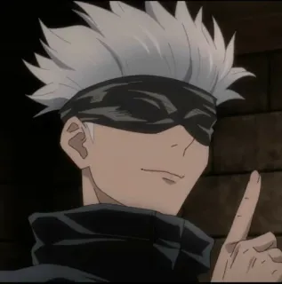 🥢 fbff8f22 Satoru Gojo Jujutsu Kaisen อนิเมะ, โกโจ, ซาโตรุ, มหาเวทย์ผนึกมาร, มังงะ whatsapp sticker