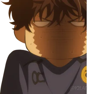 😨 451b90ea Anime, Hoạt hình, Biểu cảm, Mồ hôi, Khó chịu, Bực bội telegram sticker