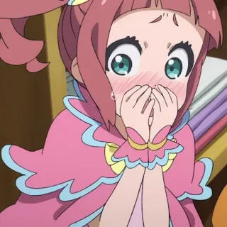 😷 d9fb57da Anime, Menina, Desenho animado, Personagem, Fofo, Rosa telegram sticker