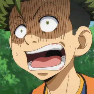 🙂 9891b304 Animé, Dessin animé, Peur, Choc, Surprise, Inquiet telegram sticker