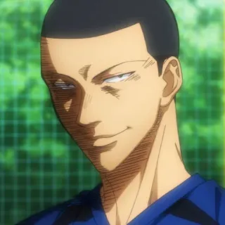 ⚽️ 15854a1d アニメ, キャラクター, 男, ポートレート, 真剣 telegram sticker