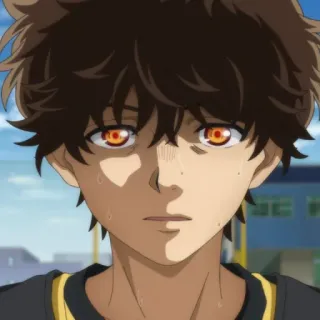 ⚽️ 1dfb8c4a アニメ, 少年, 汗, 動揺, マンガ telegram sticker