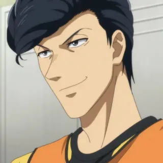 ⚽️ 2f001e2a アニメ, 男, ドヤ顔, キャラクター telegram sticker