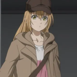 ⚽️ 5d5e9f00 アニメの女の子, キャラクター, 女性, 茶髪, 漫画, 女性 telegram sticker