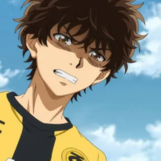 ⚽️ ffeb85d9 アニメ, 怒り, キャラクター, サッカー, スポーツ telegram sticker