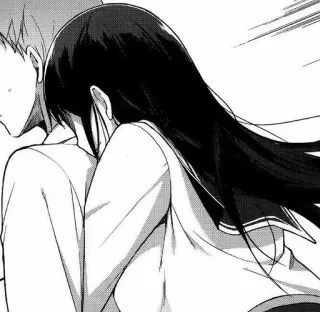 🤍 03c5bff0 Anime, Manga, Couple, Étreinte, Affection whatsapp sticker
