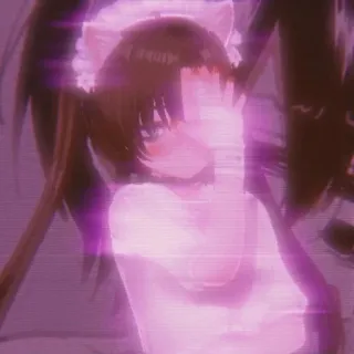 ❣️ 52f85a1b Anime, Maid, Doigt d'honneur, Offensant, Sticker whatsapp sticker