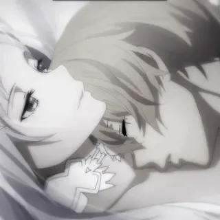 💘 870a367b Anime, Couple, Amour, Romance, Lit, Intime, Affectueux whatsapp sticker