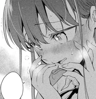 🐾 95df9b54 Anime, Manga, Fille, Triste, Nerveux/Nerveuse, Émotionnel/Émotionnelle whatsapp sticker