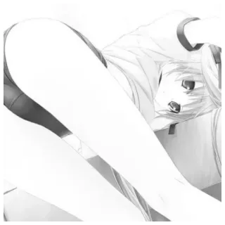 🤍 9805bace fille anime, manga, oeuvre, fan art, personnage whatsapp sticker