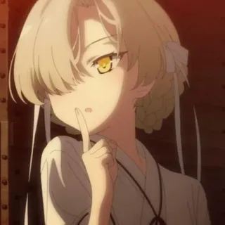 🧚‍♂️ ec2c3ed4 Anime, Fille, Chut, Personnage, Portrait, Cheveux Blonds, Animation Japonaise whatsapp sticker