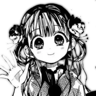 👋 5acf36b7 anime girl, manga, cartoon, cute, waving telegram sticker