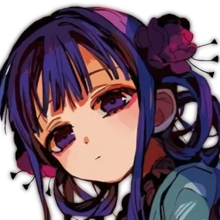 😒 669dde2d Yashiro Nene Toilet-bound Hanako-kun anime, manga, girl, character, cute, Yashiro Nene, Toilet-bound Hanako-kun telegram sticker