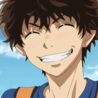 🙂 95dc8ca9 アニメ, 笑顔, 幸せ, 漫画, 少年 telegram sticker