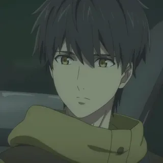 😶 a3b075fb อนิเมะ, ผู้ชาย, ตัวละคร, ภาพเหมือน telegram sticker