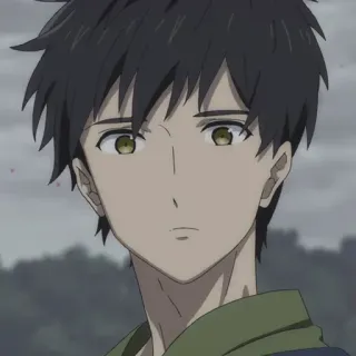 😶 a6badb7e อนิเมะ, ผู้ชาย, ตัวละคร, ภาพเหมือน telegram sticker