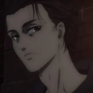 ⚔️ 1645ddbf Eren Yeager Attack on Titan 动漫, 艾伦, 艾伦·耶格尔, 进击的巨人, 角色, 动画, 漫画 telegram sticker