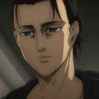 ⚔️ 191a0941 Eren Yeager Attack on Titan 动漫, 艾伦, 进击的巨人, 漫画, 角色 telegram sticker