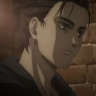 ⚔️ 711fe411 Eren Yeager Attack on Titan 动漫, 进击的巨人, 艾伦·耶格尔, 漫画, 动画, 角色, 少年 telegram sticker