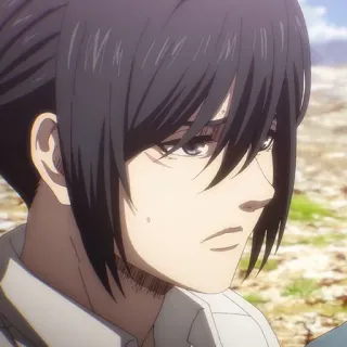 ⚔️ 8da1d6dd Mikasa Ackerman Attack on Titan 三笠, 进击的巨人, 动漫, 角色, 士兵, 阿克曼 telegram sticker