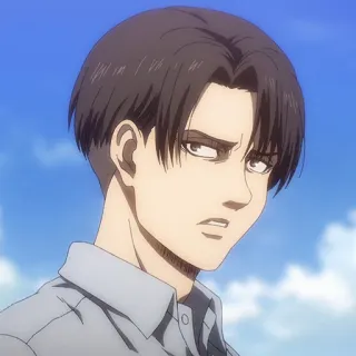 ⚔️ d7b56e65 Levi Ackerman Attack on Titan 动漫, 利威尔, 利威尔·阿克曼, 进击的巨人, 漫画, 角色 telegram sticker