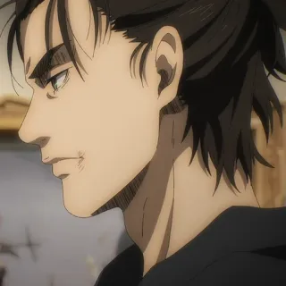 ⚔️ eb8e7f42 Eren Yeager Attack on Titan 动漫, 角色, 艾伦·耶格尔, 进击的巨人, 粉丝作品, 肖像 telegram sticker