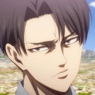⚔️ eda5eed3 Levi Ackerman Attack on Titan 动漫, 利威尔, 进击的巨人, 角色, 巨人 telegram sticker