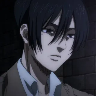 ⚔️ dee581fa Mikasa Ackerman Attack on Titan anime, manga, character, Mikasa, Attack on Titan whatsapp sticker