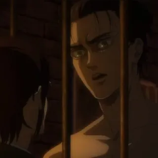 😠 2c02c8c7 Eren Yeager Attack on Titan อนิเมะ, เอเรน, ผ่าพิภพไททัน, มังงะ, แอนิเมชัน, ตัวละคร telegram sticker