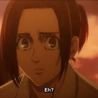 😫 77ab0357 Eh? อนิเมะ, ช็อก, กาบี บราวน์, ผ่าพิภพไททัน telegram sticker