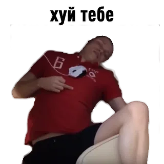 🖕 38fb7189 хуй тебе offensive, russian, insult, rude whatsapp sticker