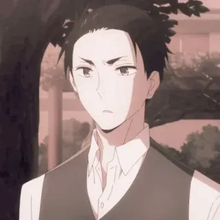 💰 a749b766 Anime, Hombre, Serio, Expresión, Retrato, Masculino whatsapp sticker