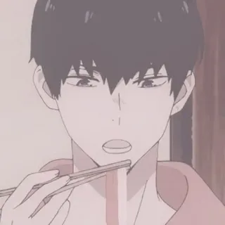 💰 e3f6aa33 Anime, Comiendo, Palillos, Fideos, Hambre whatsapp sticker