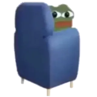 🪑 18a45784 Pepe the Frog Pepe, grenouille, mème, chaise, mème internet telegram sticker