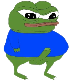 🍆 1f2b1cc6 Pepe the Frog Pepe, Grenouille, Mème, Mème Internet telegram sticker