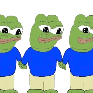 🤝 6c6bcaa5 Pepe the Frog Pepe, grenouille, mème telegram sticker