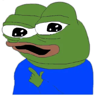 😉 74d793e0 Pepe the Frog pepe, grenouille, mème, internet telegram sticker