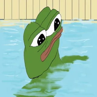 🧜‍♂️ 9115ec35 Pepe the Frog pepe, grenouille, mème, triste telegram sticker
