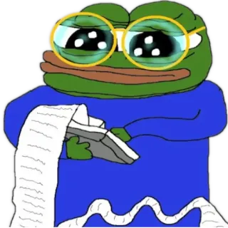 👨‍🏫 ce398653 Pepe the Frog grenouille, calculatrice, mème, mème internet, pepe telegram sticker