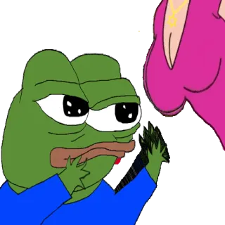 🙎‍♀️ db495443 Pepe the Frog pepe, grenouille, mème, dessin animé telegram sticker