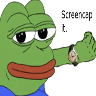 🕒 efcbb330 Pepe the Frog Hurrying is not the solution! pepe, grenouille, mème, temps, dépêche, se dépêcher telegram sticker