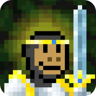 ⚔ 29b153f0 Pixel art, Guerreiro, Espada, Cavaleiro, Fantasia, Personagem, Arma whatsapp sticker