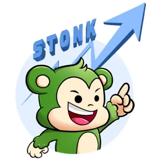💰 c78f5b47 STONK Стонкс, Мем, Фондовый рынок, Финансы, Обезьяна, Трейдинг, Инвестиции telegram sticker