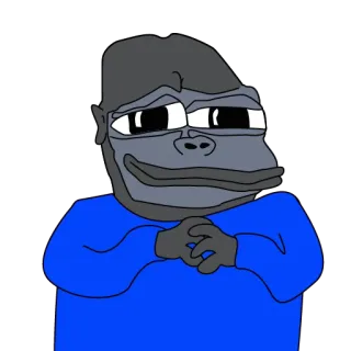 🙈 e531d5ce małpa, goryl, kreskówka, mem, zwierzę, postać whatsapp sticker