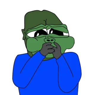 🤮 f0cbc8e6 Pepe the Frog Meme, Pepe, Żaba, Mem internetowy, Reakcja, smutny whatsapp sticker