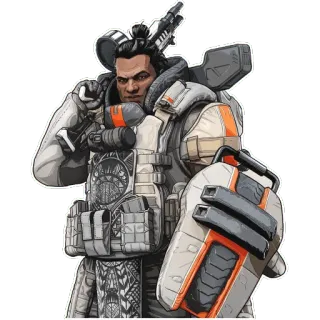 😘 7982dc21 Gibraltar Apex Legends Apex Legends, Gibraltar, Videojuego, Personaje, Juego de disparos, Armadura, Escudo telegram sticker
