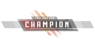 👑 8123d342 YOU ARE THE CHAMPION ganador, campeón, victoria, juegos, éxito, logro telegram sticker