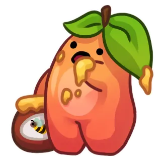 Applepeach dude telegram stickers