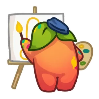 Applepeach dude telegram stickers